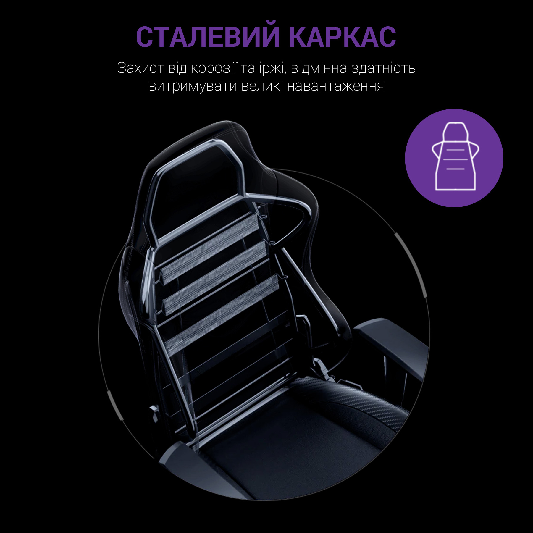 Кресло геймерское Anda Seat Luna L Fabric Black (871380169) в интернет-магазине